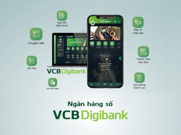 Khóa thẻ trên VCB Digibank 